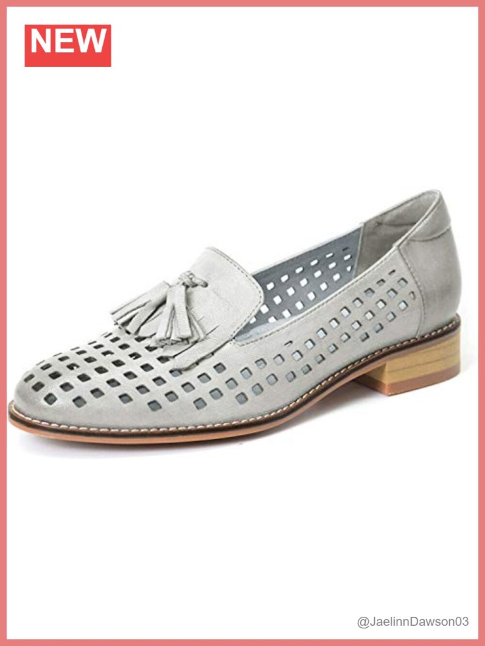 Women's Leather Tassel Loafers Slip On Flats Office Work Shoes